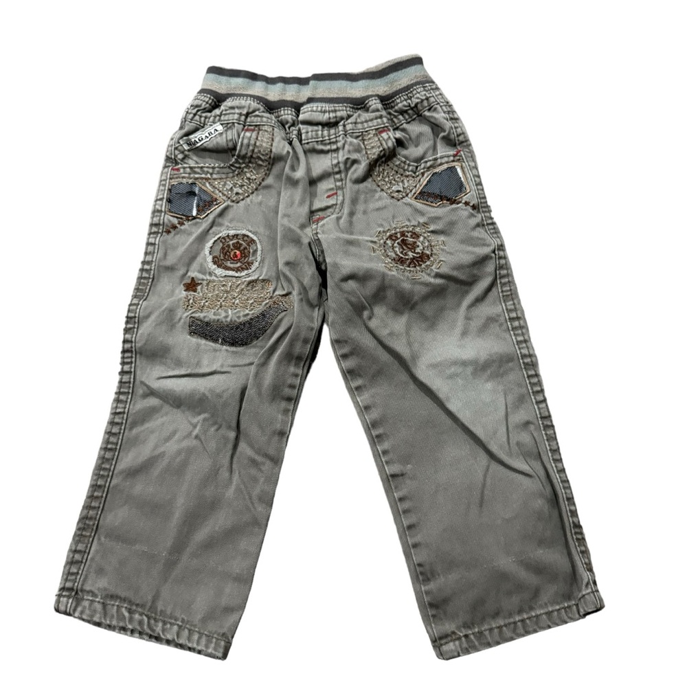 Dolce & Gabbana D&G Kids Baby Boys 55 18 Inch Waistband  Pants Tan Gray